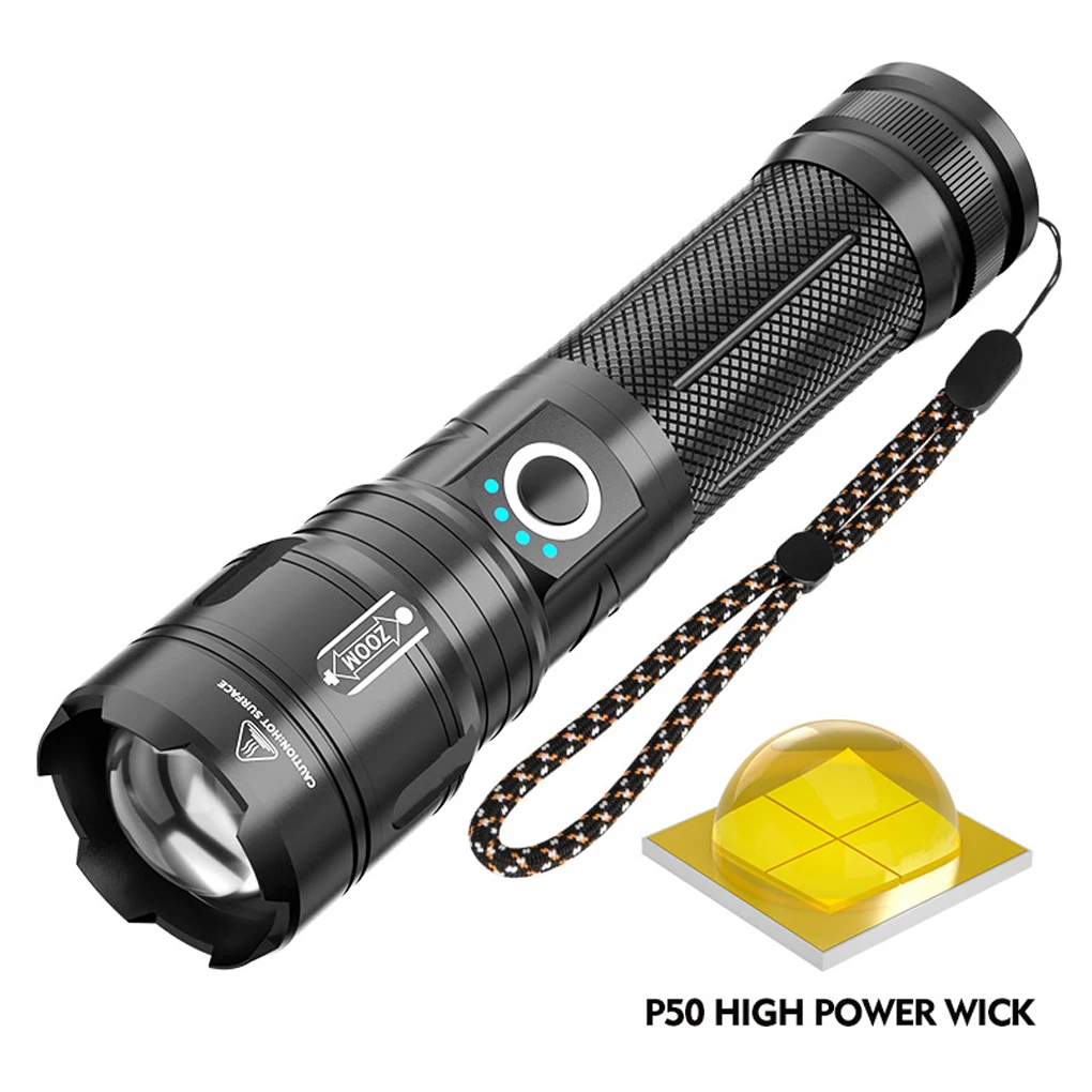 Aluminium Alloy Flashlight Portable Replacing Type-C Interface Telescopic Battery Powered 5 Gear 800lm Electric Torch Lamp
Aluminium Alloy Flashlight Portable Replacing Type-C Interface Telescopic Battery Powered 5 Gear 800lm Electric Torch Lamp