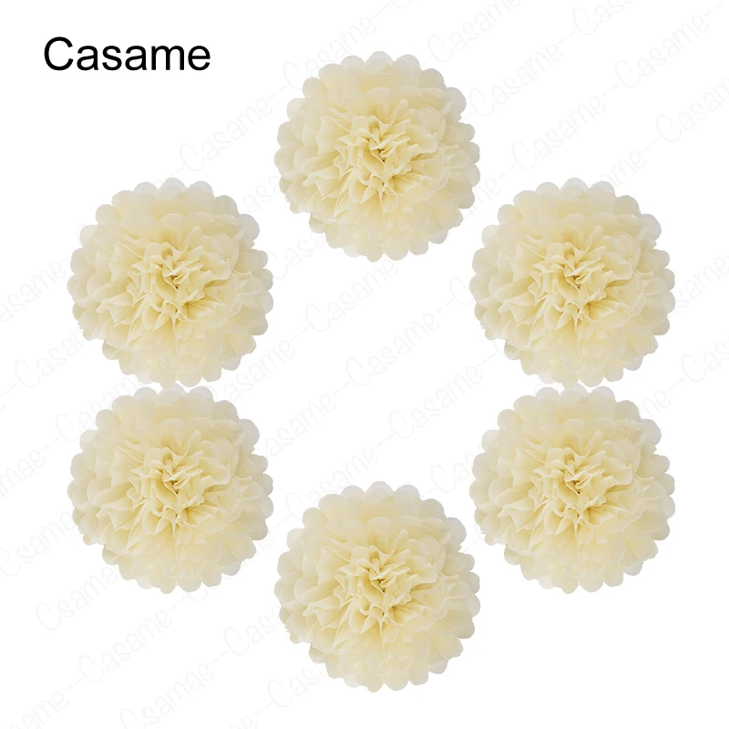 6pcs Wedding Decorative Paper Pompoms Pom Poms Flower Balls Party Home Decor Tissue Birthday Christmas DIY Decoration 25cm Dia.
6pcs Wedding Decorative Paper Pompoms Pom Poms Flower Balls Party Home Decor Tissue Birthday Christmas DIY Decoration 25cm Dia.