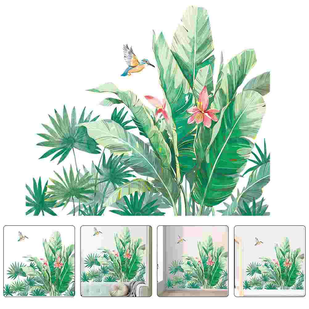 1 Sheet Green Wall Stickers and Bird Wall Decal Natural Leaves Bird Wall Mural for Living Room
1 Sheet Green Wall Stickers and Bird Wall Decal Natural Leaves Bird Wall Mural for Living Room