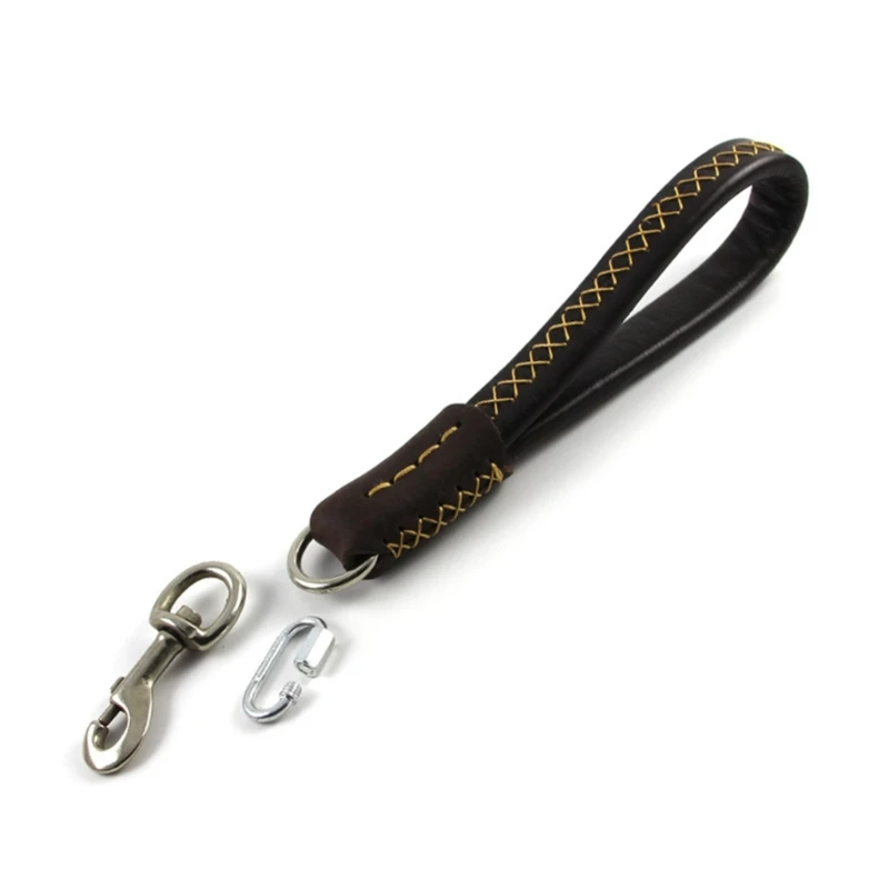 Heavy Duty Short Dog Leash Soft Handle Leather Dog Collar with Detachable Metal Buckle Medium Large Dogs Pet Supplies
Heavy Duty Short Dog Leash Soft Handle Leather Dog Collar with Detachable Metal Buckle Medium Large Dogs Pet Supplies