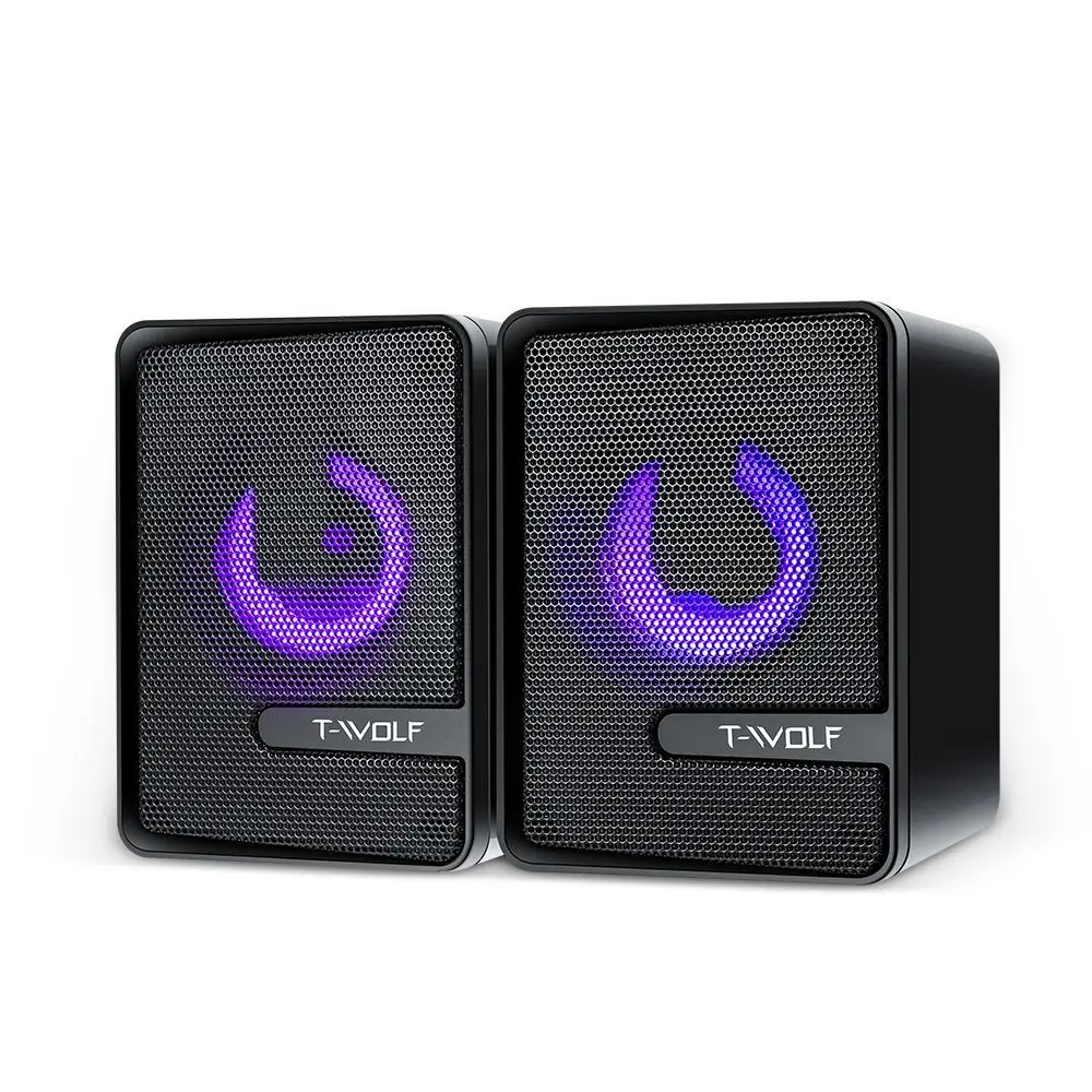 Wired Two Speaker LED Light Small Subwoofer Dual Diaphragm for Desktop Computer Mobile Phone Laptop USB Plug Sound Powerful Bass
Wired Two Speaker LED Light Small Subwoofer Dual Diaphragm for Desktop Computer Mobile Phone Laptop USB Plug Sound Powerful Bass