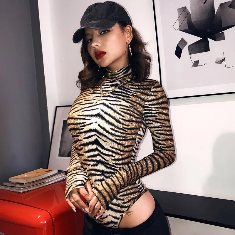 2022 Autumn Turtleneck Leopard Bodysuit Women Sexy Long Sleeve Skinny Rompers New Streetwear Body Mujer
2022 Autumn Turtleneck Leopard Bodysuit Women Sexy Long Sleeve Skinny Rompers New Streetwear Body Mujer