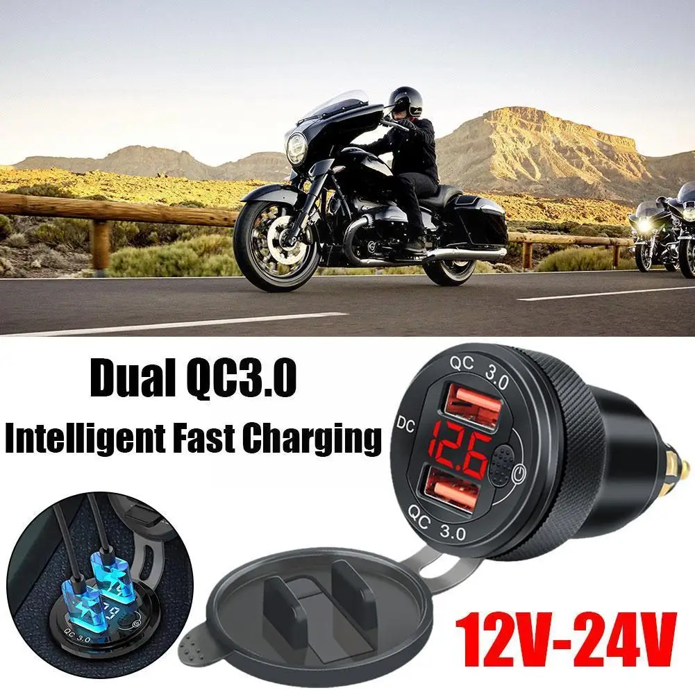 Quick Charge 3.0 Dual USB Charger Plug Socket Power Adapter Type-C For BMW R1200GS R1250GS F800GS R1250 GS R1200rt Tiger 80 W6Z1
Quick Charge 3.0 Dual USB Charger Plug Socket Power Adapter Type-C For BMW R1200GS R1250GS F800GS R1250 GS R1200rt Tiger 80 W6Z1