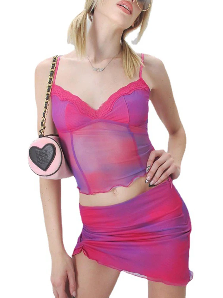 Summer Sexy Mesh Slim Sleeveless V Neck Tank Top and High Waist Y2K Skirt Festival Clothing Two Piece Sets Womens Beach Outifits
Summer Sexy Mesh Slim Sleeveless V Neck Tank Top and High Waist Y2K Skirt Festival Clothing Two Piece Sets Womens Beach Outifits