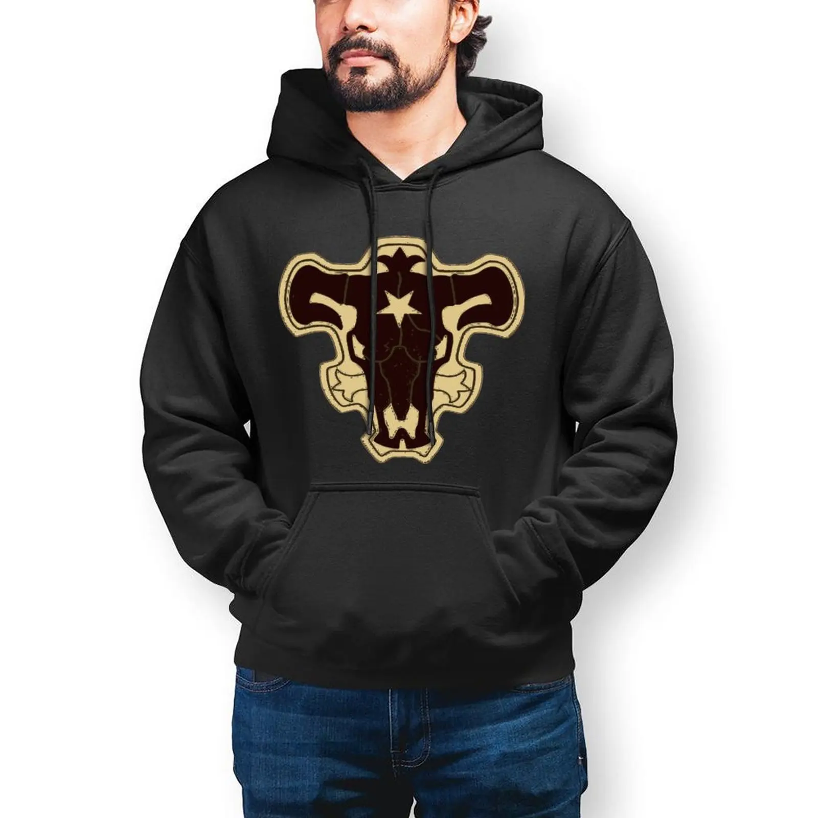 

Black Clover Casual Hoodies Man Black Bull Squad Black Clover Y2k Pullover Hoodie Winter Loose Graphic Sweatshirts Oversize Top