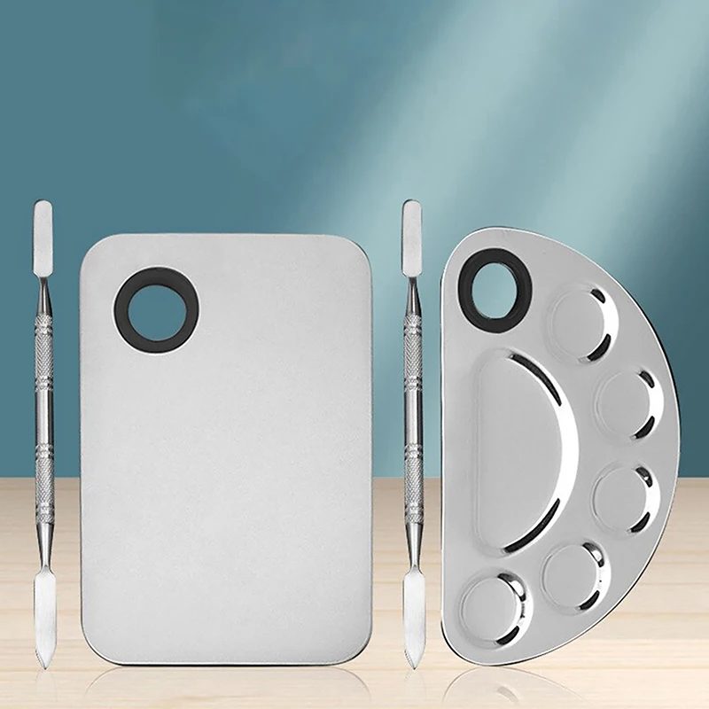 Stainless Steel Makeup Mixer Nail Art Polish Mixing Plate Foundation Eyeshadow Mixer Palette with Spatula Rod Beauty Tools
Stainless Steel Makeup Mixer Nail Art Polish Mixing Plate Foundation Eyeshadow Mixer Palette with Spatula Rod Beauty Tools