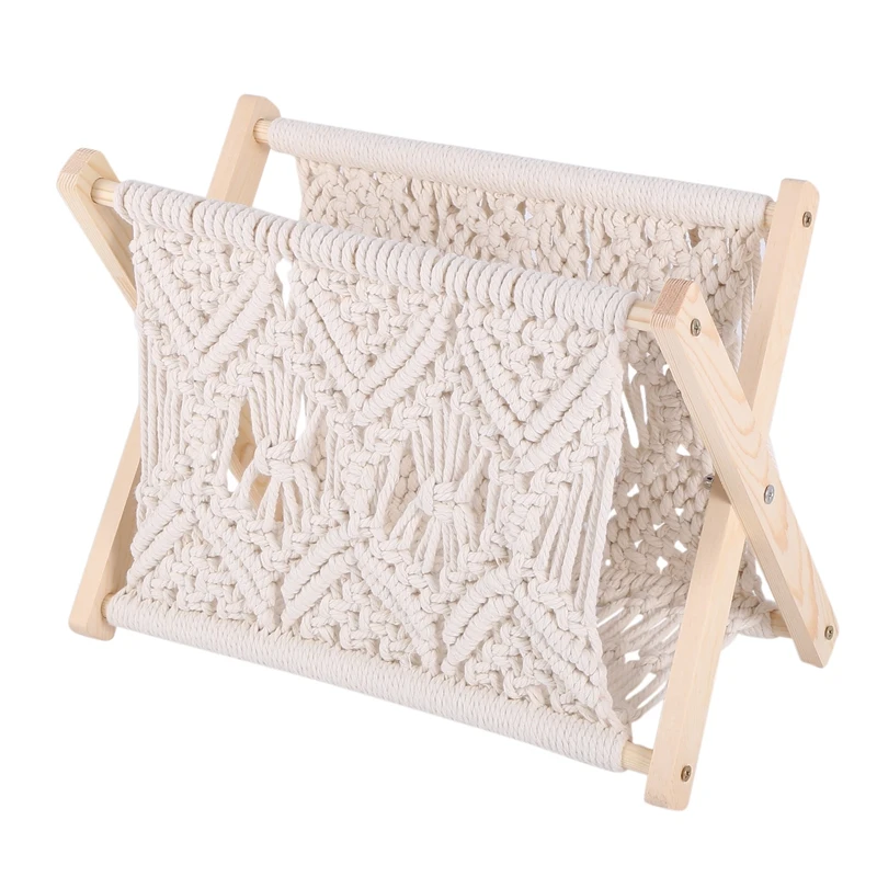 Nordic Cotton Woven Storage Basket Boho Macrame Magazine Rack Desktop Book Shelf Photo Prop
Nordic Cotton Woven Storage Basket Boho Macrame Magazine Rack Desktop Book Shelf Photo Prop