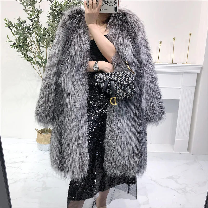 Women Winter Coat Real Fox Fur Coat long Luxury Clothes Natural Fluffy Fur Jacket Ladies Fashion Streetwear O-Neck
Women Winter Coat Real Fox Fur Coat long Luxury Clothes Natural Fluffy Fur Jacket Ladies Fashion Streetwear O-Neck