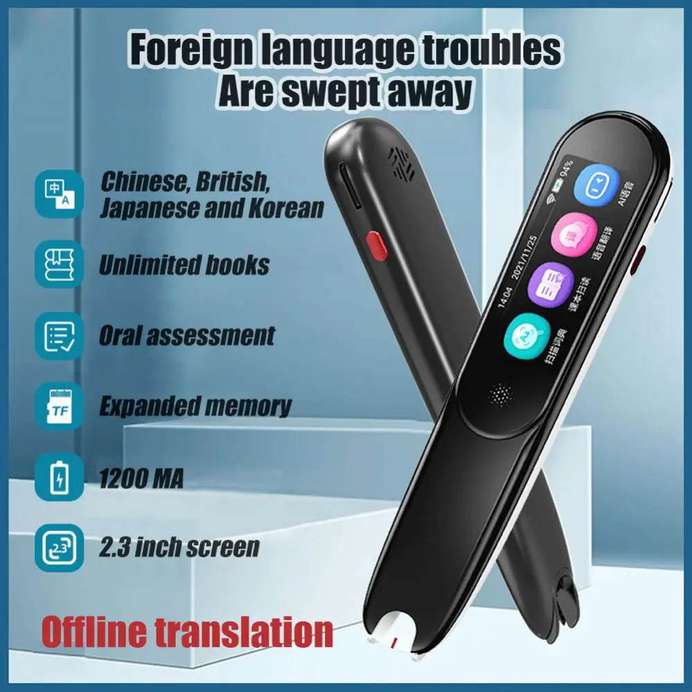 X1 Portable Pen Scanner Languages Offline+WIFI Translation Pen Scanning Translation Pen Suit For Business Travel Abroad
X1 Portable Pen Scanner Languages Offline+WIFI Translation Pen Scanning Translation Pen Suit For Business Travel Abroad