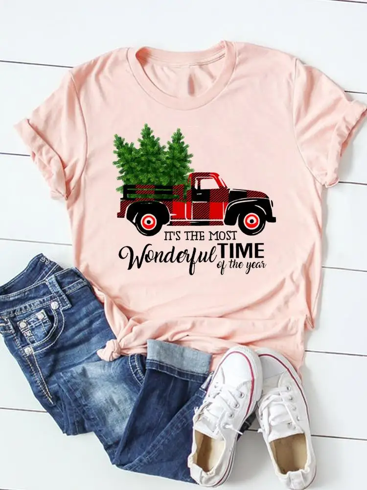 Gift Tree Love 90s T Shirt Women Merry Christmas Clothing Happy New Year Graphic T-shirt Top Print Clothes Fashion Basic Tee
Gift Tree Love 90s T Shirt Women Merry Christmas Clothing Happy New Year Graphic T-shirt Top Print Clothes Fashion Basic Tee