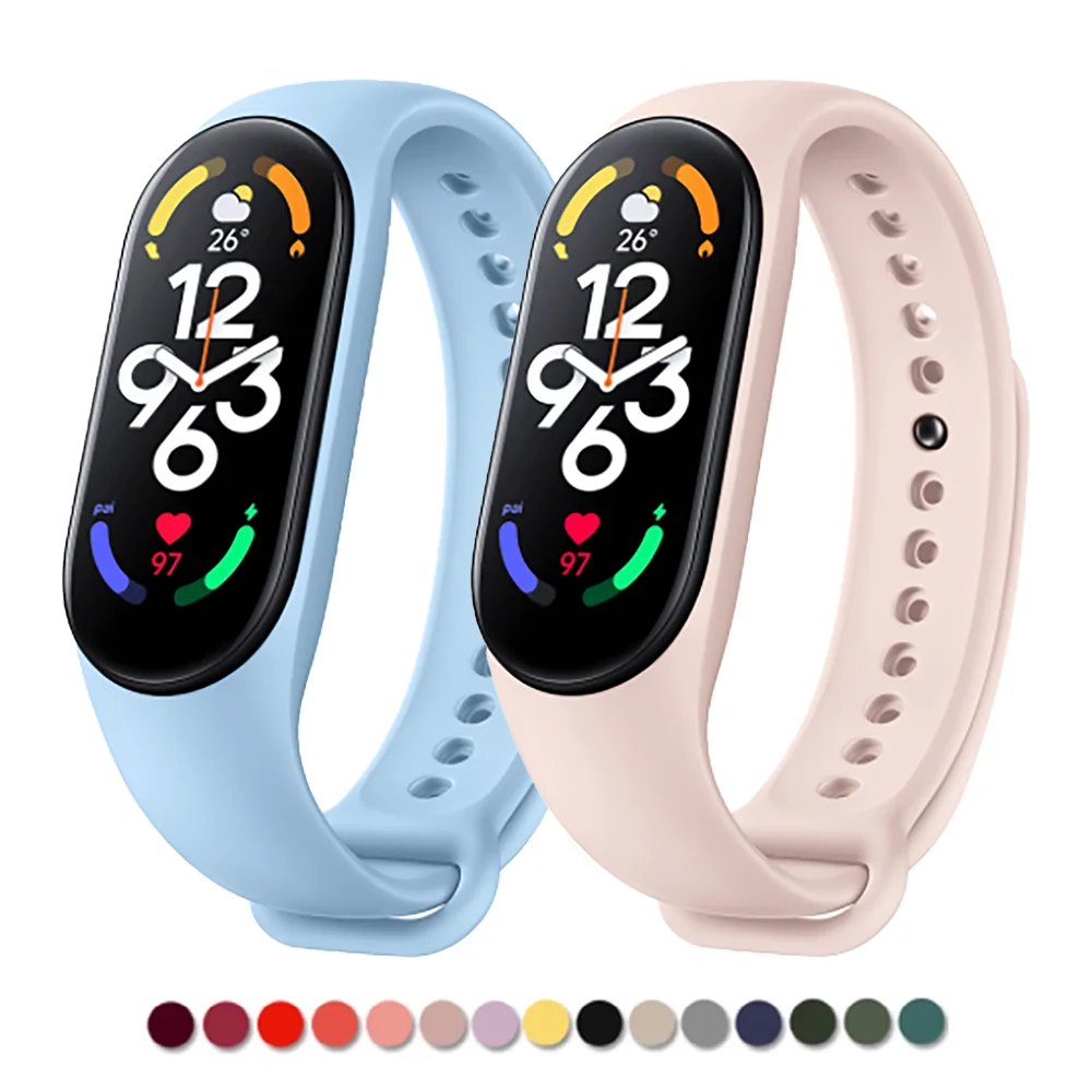 Bracelet for Mi band 7 Strap Sport Silicone Miband4 mi band 5 4 3 Wrist correa Replacement Wristband for xiaomi Mi band 6 strap
Bracelet for Mi band 7 Strap Sport Silicone Miband4 mi band 5 4 3 Wrist correa Replacement Wristband for xiaomi Mi band 6 strap