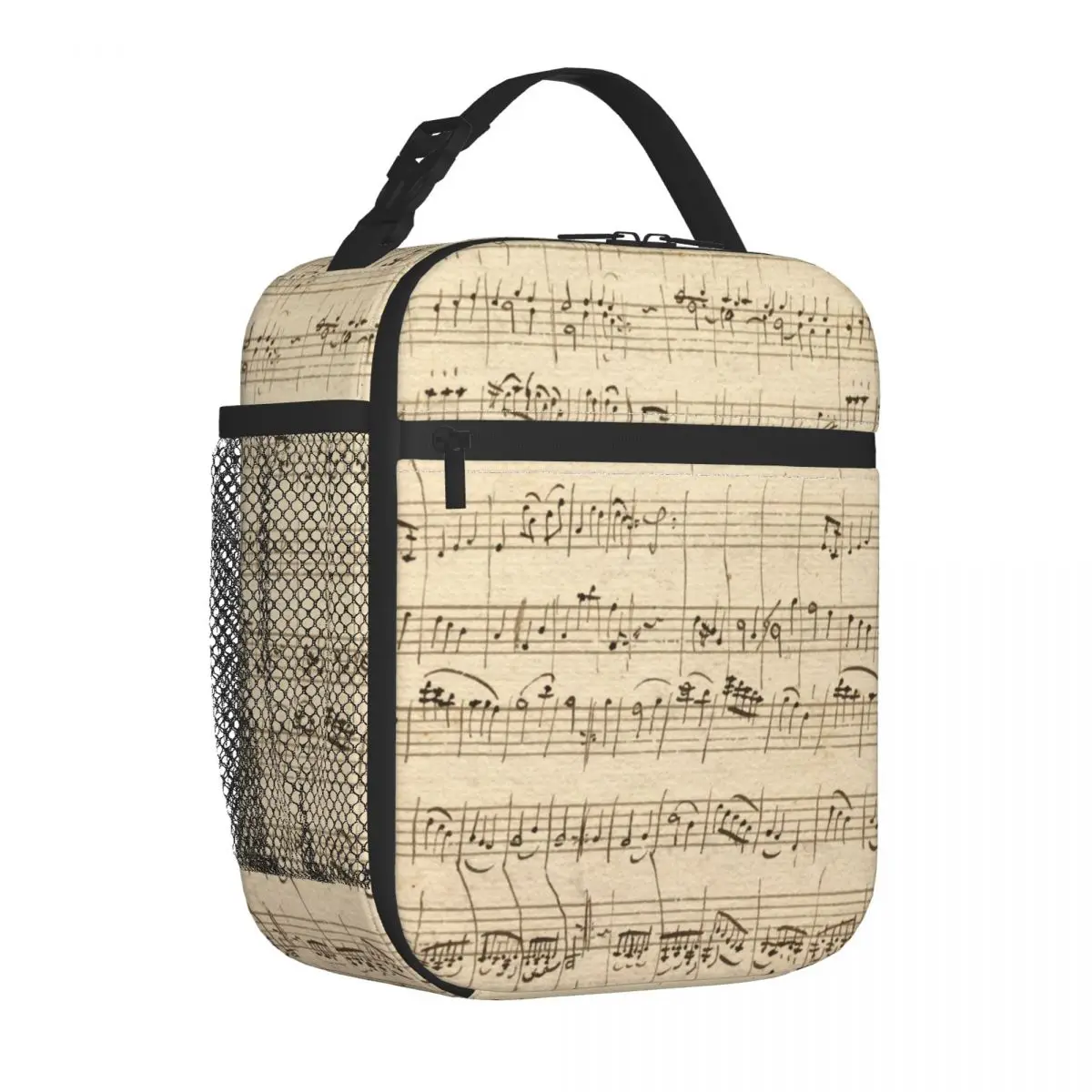 Sheet Music Lunch Bag with Handle Musical Notation Picnic Mesh Pocket Cooler Bag Carry Pearl Cotton Fancy Thermal Bag
Sheet Music Lunch Bag with Handle Musical Notation Picnic Mesh Pocket Cooler Bag Carry Pearl Cotton Fancy Thermal Bag