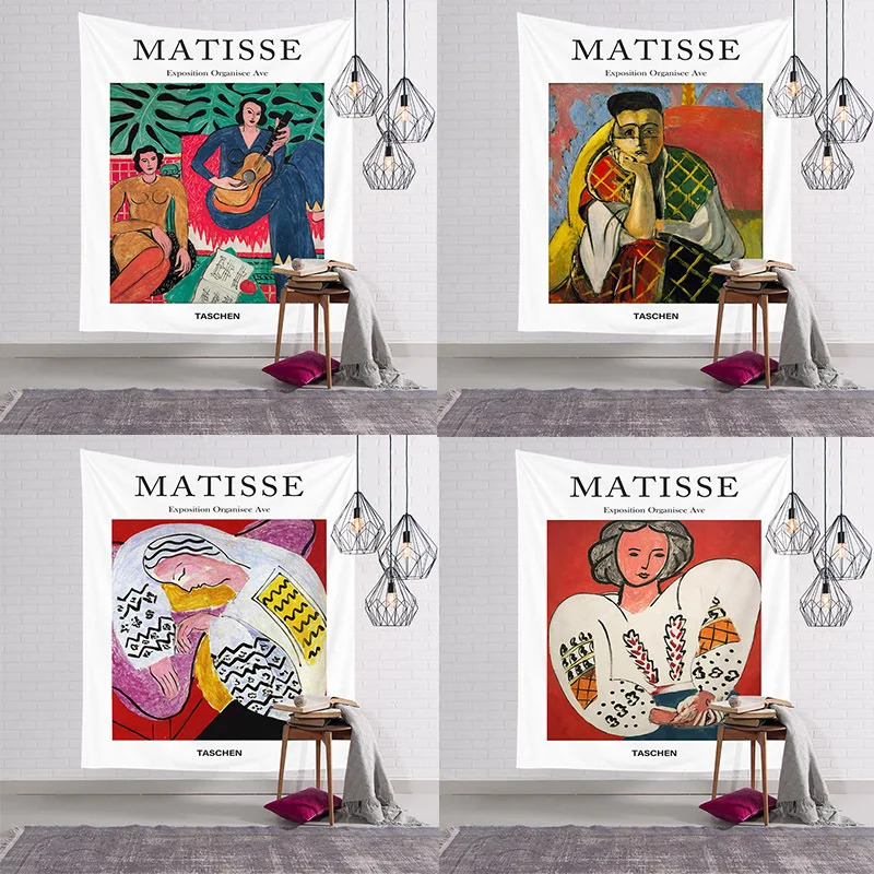 Trendy Guitar Woman Matisse Tapestry Art Bohemian Wall Hanging Bohemian Printed Microfiber Fabric Home Decoration Bedspread 
Trendy Guitar Woman Matisse Tapestry Art Bohemian Wall Hanging Bohemian Printed Microfiber Fabric Home Decoration Bedspread