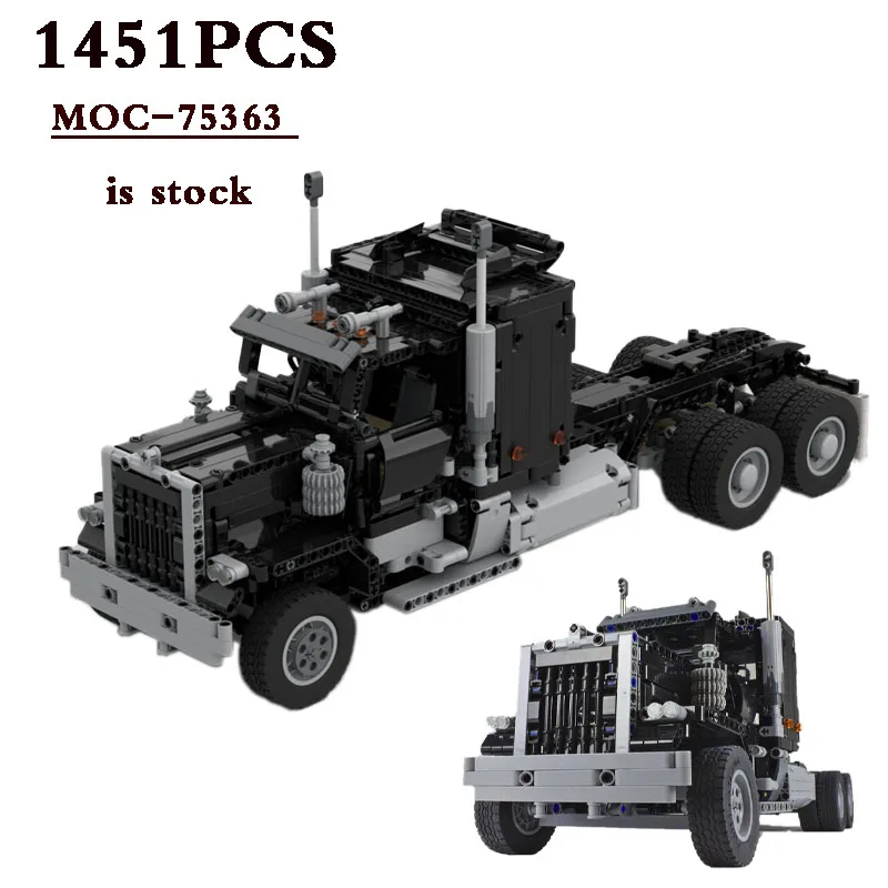 New MOC-75363 Black RC Semi-Truck Transporter Edition 1451 Pieces 42111 Children's Toys Building Blocks Toys Birthday Gifts
New MOC-75363 Black RC Semi-Truck Transporter Edition 1451 Pieces 42111 Children's Toys Building Blocks Toys Birthday Gifts