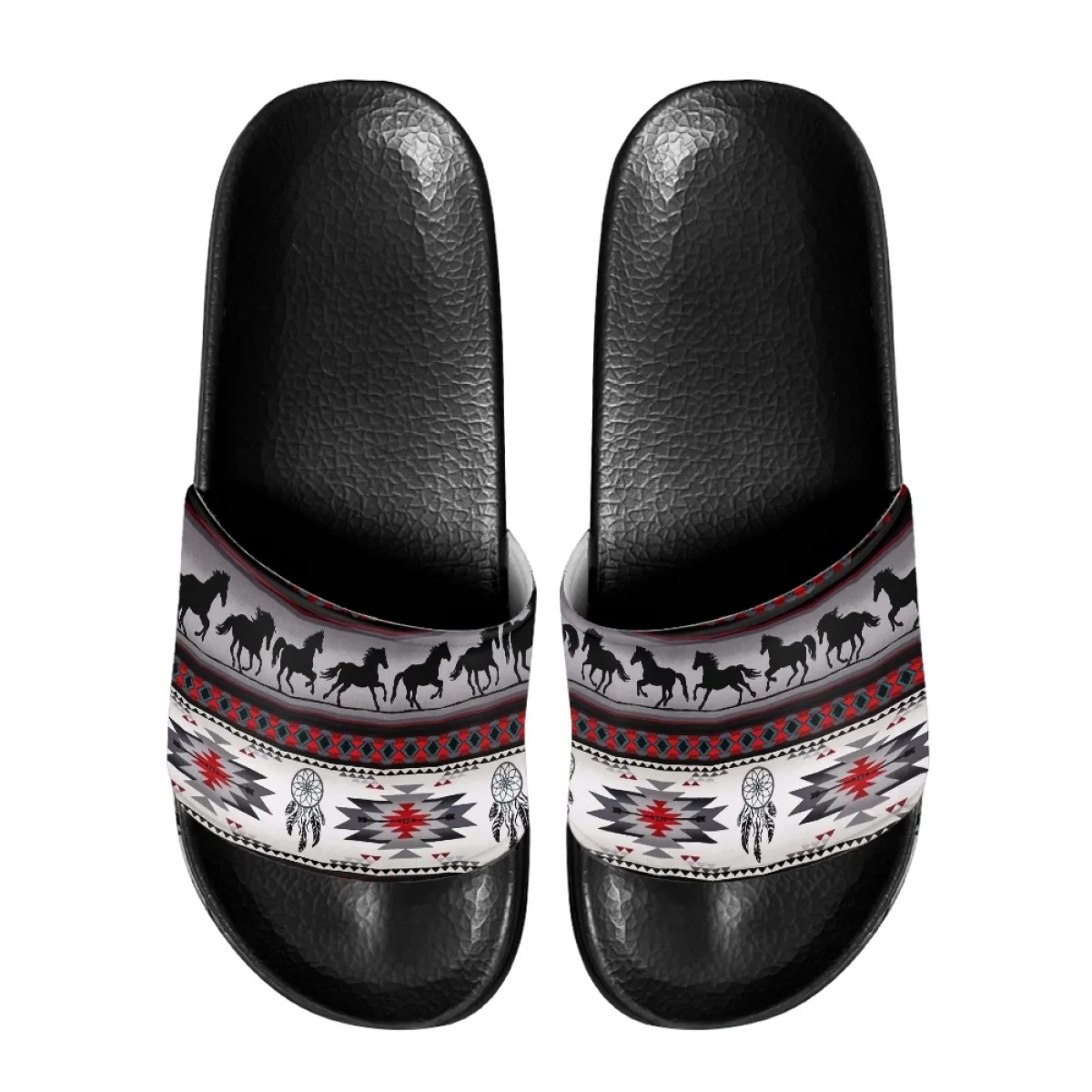 New Summer Bathroom Slipper Native Tribal Horse Design Non Slip Shower Slides For Women Footwear Breathable Outdoor Sandals 2023
New Summer Bathroom Slipper Native Tribal Horse Design Non Slip Shower Slides For Women Footwear Breathable Outdoor Sandals 2023