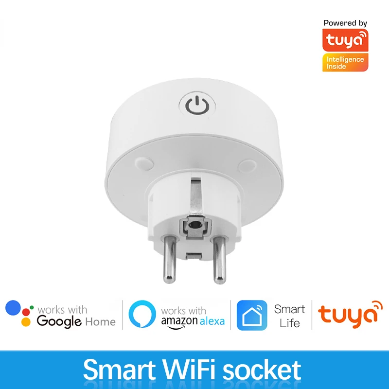 Tuya Wifi EU 10A Smart Socket Smart Life Wireless Smart Plug Electrical Socket Works With Alexa Google Home
Tuya Wifi EU 10A Smart Socket Smart Life Wireless Smart Plug Electrical Socket Works With Alexa Google Home