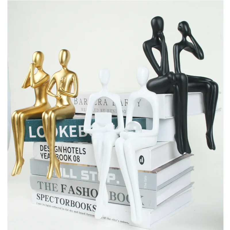 Nordic Home Decoration Accessories Resin Abstract Thinker Statue Bookshelf Sculpture Living Room Decoration Figurines for Indoor
Nordic Home Decoration Accessories Resin Abstract Thinker Statue Bookshelf Sculpture Living Room Decoration Figurines for Indoor