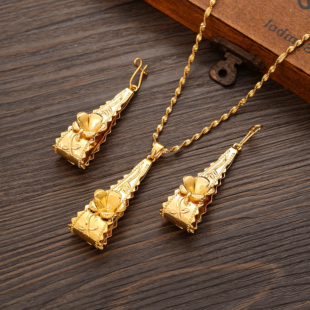 Gold Color Drop Water Necklace Earring Set Women Party Gift Dubai Party Gift Charms Girls Kid Jewelry
Gold Color Drop Water Necklace Earring Set Women Party Gift Dubai Party Gift Charms Girls Kid Jewelry
