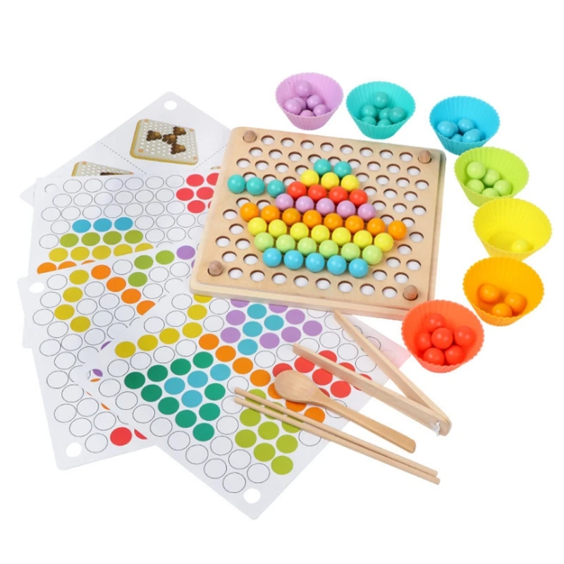 Montessori Educational Clip Ball, Children Clip Ball Puzzle, Colorful Fun Puzzle Chess Board Game for Preschool Toddler
Montessori Educational Clip Ball, Children Clip Ball Puzzle, Colorful Fun Puzzle Chess Board Game for Preschool Toddler