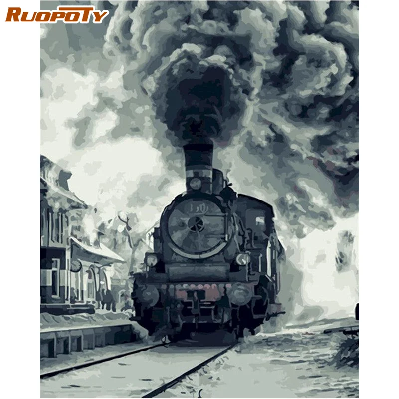 RUOPOTY Train Paint By Numbers For Adults Kids Landscape Coloring Paintings On Canvas Home Decor Modern Art
RUOPOTY Train Paint By Numbers For Adults Kids Landscape Coloring Paintings On Canvas Home Decor Modern Art