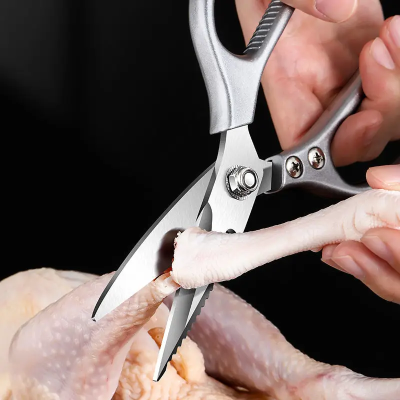 New Kitchen Powerful Scissors Household Stainless Steel Multifunction Tools Vegetable Meat Bone Scissors Barbecue SK5 Scissors
New Kitchen Powerful Scissors Household Stainless Steel Multifunction Tools Vegetable Meat Bone Scissors Barbecue SK5 Scissors