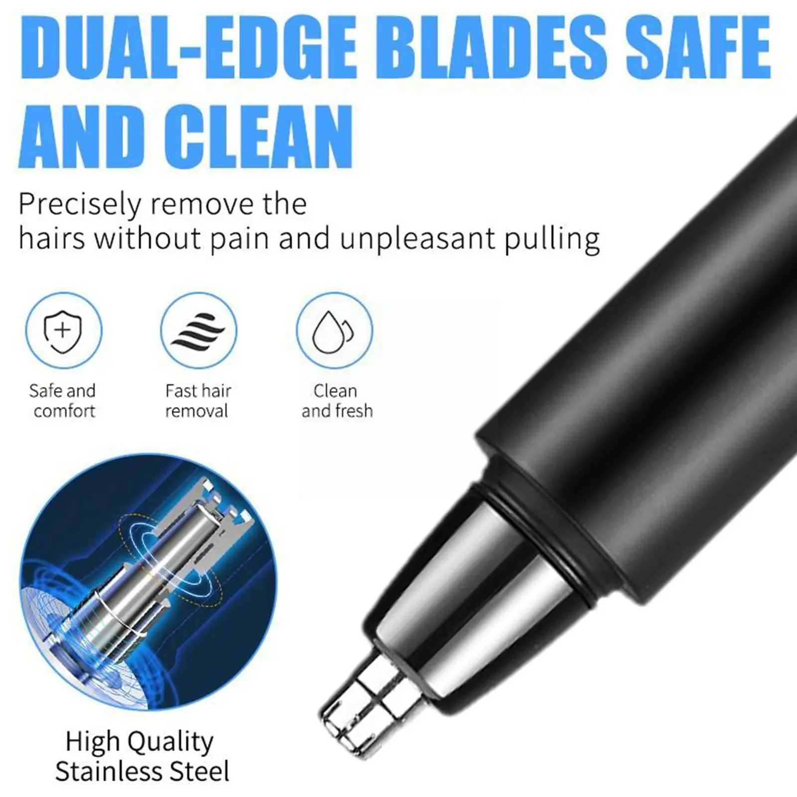 Portable 2 In 1 Electric Nose Hair Usb Charging Multi-kinetic Trimmer Washable Shaving Nose Shaving Automatic Fully P5x4
Portable 2 In 1 Electric Nose Hair Usb Charging Multi-kinetic Trimmer Washable Shaving Nose Shaving Automatic Fully P5x4