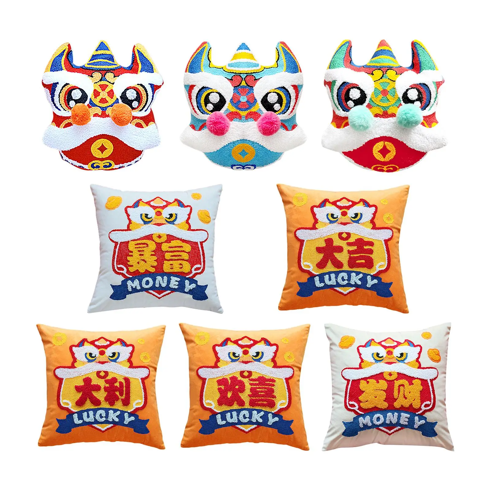 2022 Chinese New Year Pillow Cushion Cover Embroidery Tigers Doll Chinese Spring Festival Living Room Sofa Home Decoration
2022 Chinese New Year Pillow Cushion Cover Embroidery Tigers Doll Chinese Spring Festival Living Room Sofa Home Decoration