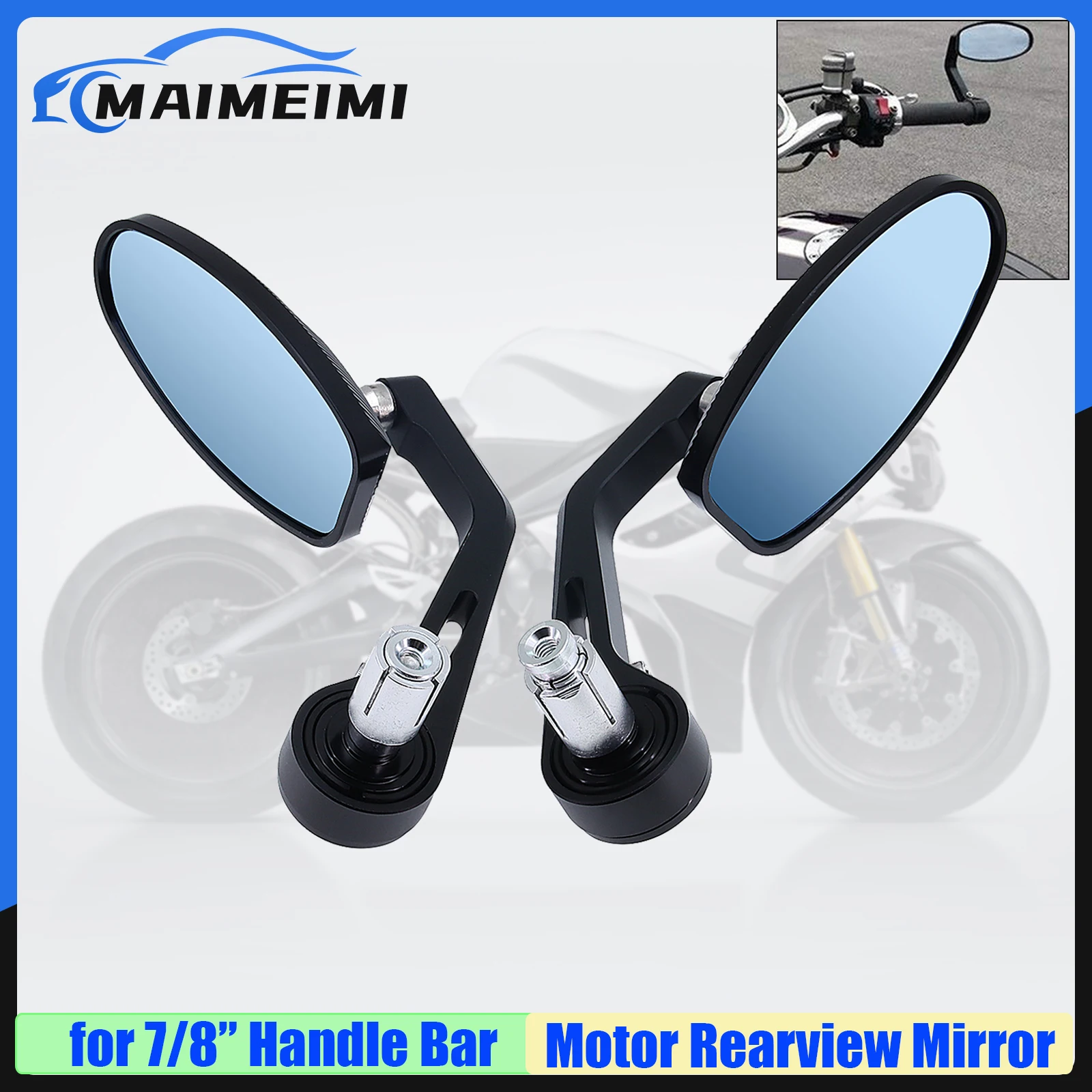 Universal 7/8" Rear View Black Retro Oval Side Motorcycle Rearview Mirror For Cafe Racer Scooter Motorbike Chopper Mirror
Universal 7/8" Rear View Black Retro Oval Side Motorcycle Rearview Mirror For Cafe Racer Scooter Motorbike Chopper Mirror