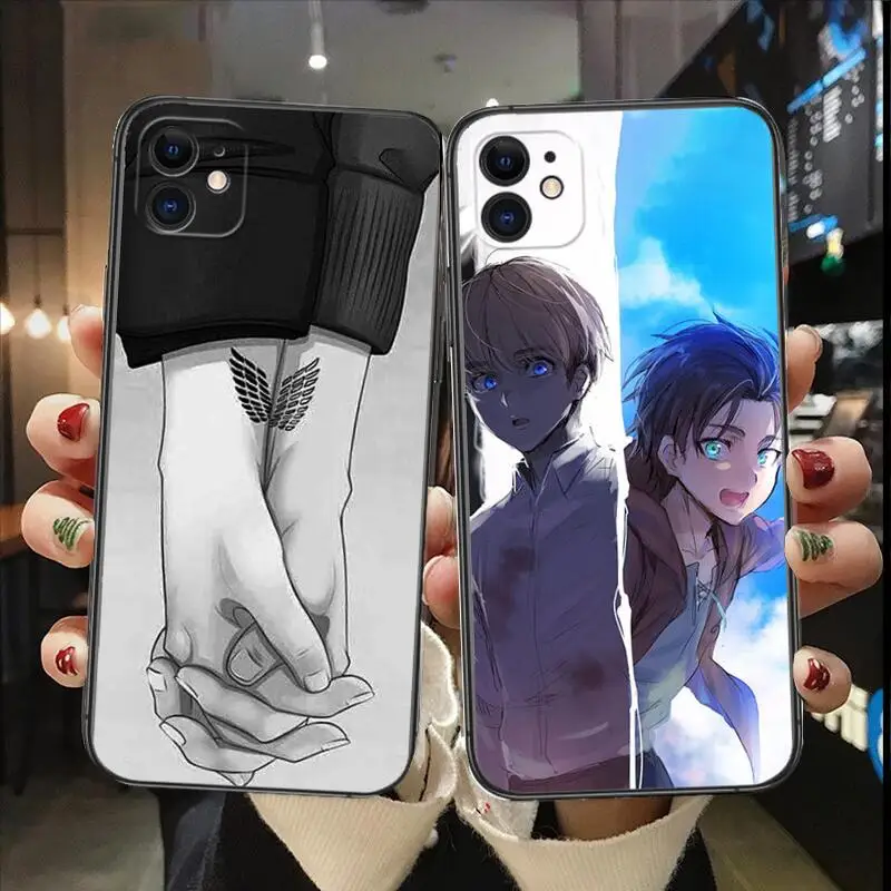 Attack on Titan Black TPU Phone Case for IPhone 14 13 12 11 Pro Max Mini SE XR X XS Max 8Plus 7plus New Anime Shell Phone Cover
Attack on Titan Black TPU Phone Case for IPhone 14 13 12 11 Pro Max Mini SE XR X XS Max 8Plus 7plus New Anime Shell Phone Cover