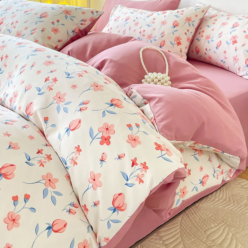 Super Soft Glutinous Double Layer Comforter Bedding Sets Yarn Cotton Linen Bed Sheets Duvet Cover Sets 3/4 Pieces of Bedding
Super Soft Glutinous Double Layer Comforter Bedding Sets Yarn Cotton Linen Bed Sheets Duvet Cover Sets 3/4 Pieces of Bedding