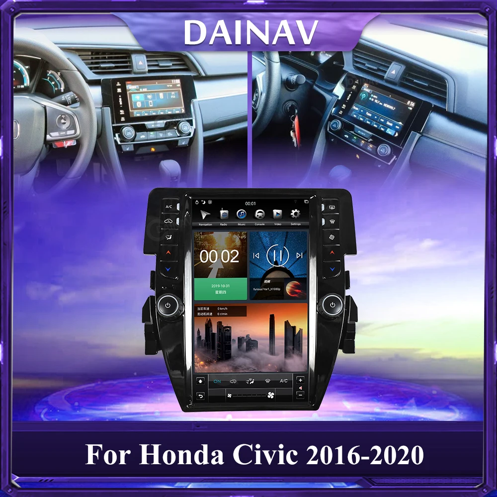 PX6 Vertical screen 1920*1080 HD screen Car Multimedia DVD Video Player For Honda Civic 2016-2020 Car Stereo Radio GPS navigati
PX6 Vertical screen 1920*1080 HD screen Car Multimedia DVD Video Player For Honda Civic 2016-2020 Car Stereo Radio GPS navigati