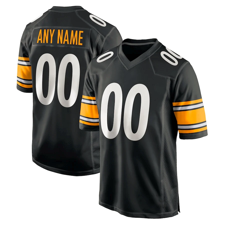 

Customized Pittsburgh Football Jersey American Football Game Jersey Personalized Your Name Any Number Size All Stitched S-6XL