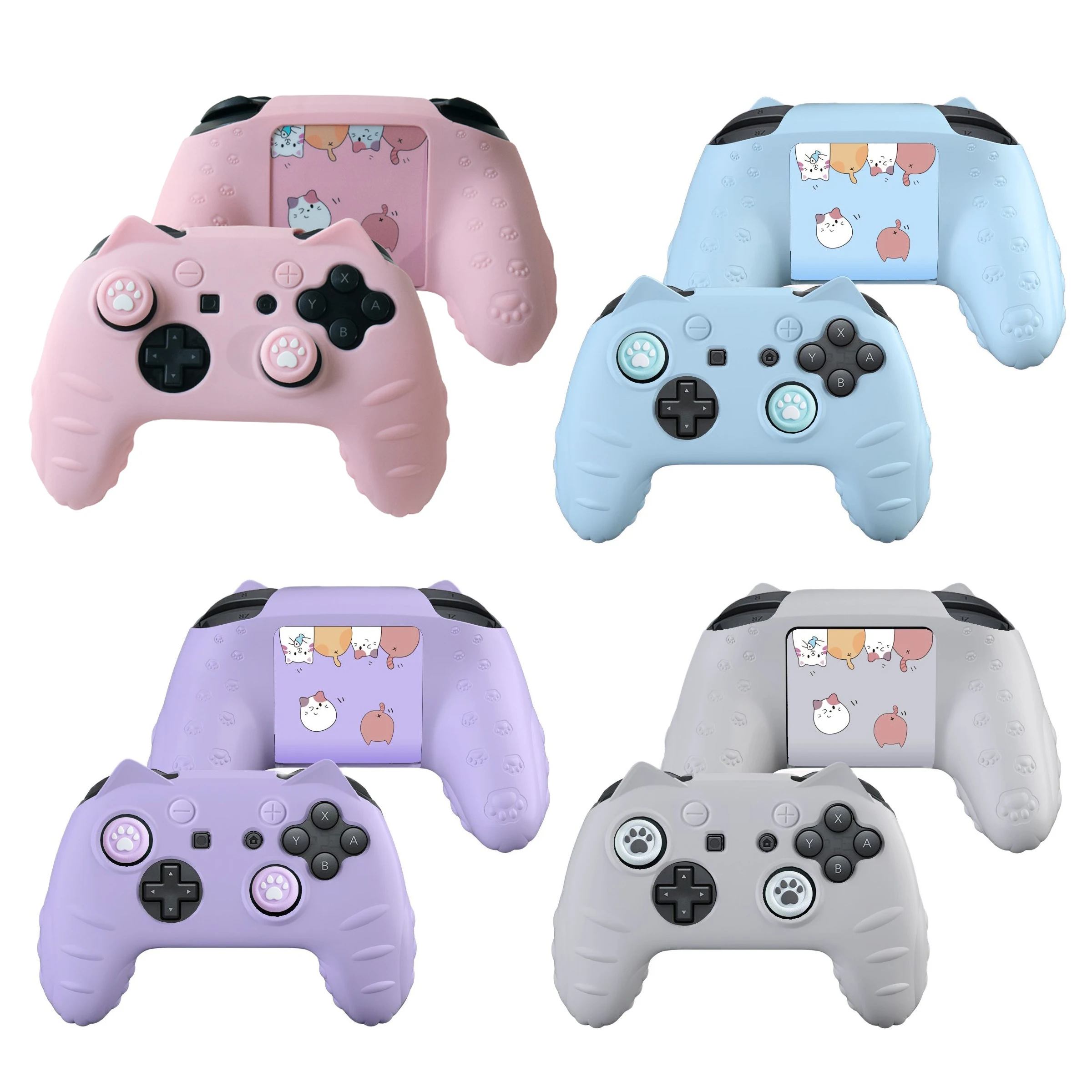 Cute Cat Paw Silicone Soft Shell Gamepad Sticker Skin For Nintendo Switch Pro NS Game Controller Case Thumb Stick Grip Cap Cover
Cute Cat Paw Silicone Soft Shell Gamepad Sticker Skin For Nintendo Switch Pro NS Game Controller Case Thumb Stick Grip Cap Cover