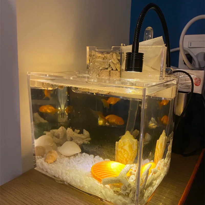 Aquarium Small Fish Tank Silent Oxygen Filter Mini Ecological Ultra-white Plastic Tank Living Room Fish Tank Aquarium Accessorie
Aquarium Small Fish Tank Silent Oxygen Filter Mini Ecological Ultra-white Plastic Tank Living Room Fish Tank Aquarium Accessorie