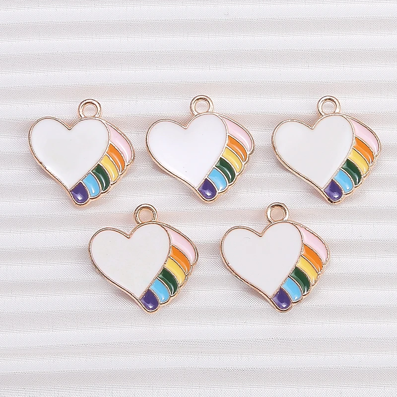 10pcs 18x18mm Cute Enamel Wing Love Heart Charms for Jewelry Making Women Trendy Drop Earrings Pendants Necklaces DIY Craft Gift
10pcs 18x18mm Cute Enamel Wing Love Heart Charms for Jewelry Making Women Trendy Drop Earrings Pendants Necklaces DIY Craft Gift
