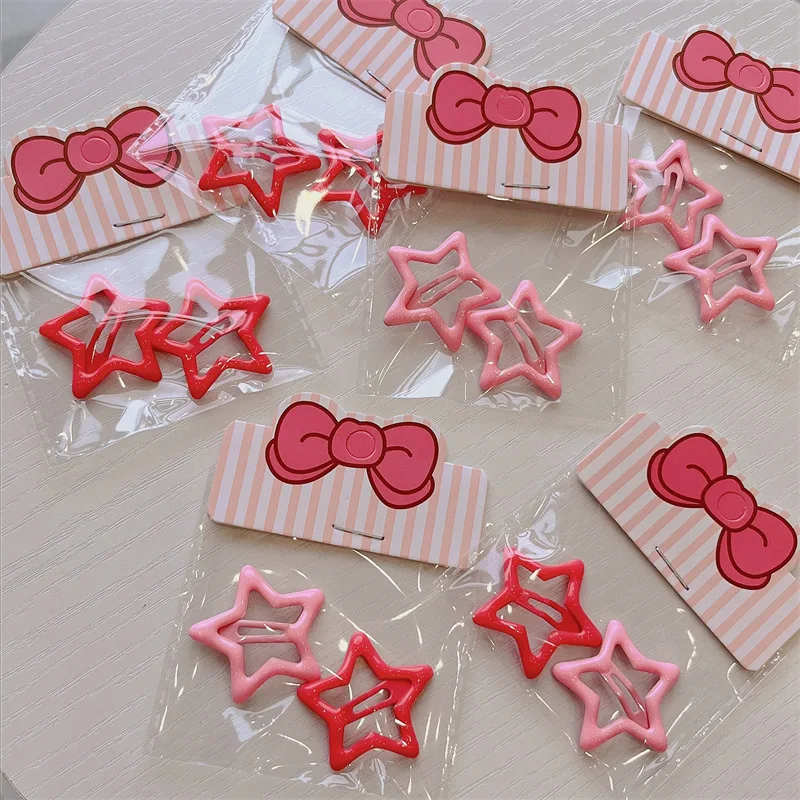 10pcs Pink Star Hairpin Y2k Pentagram Star Pendant Hair Clip For Women Girls Sweet Cool Cute BB Pin Harajuku Hair Accessories
10pcs Pink Star Hairpin Y2k Pentagram Star Pendant Hair Clip For Women Girls Sweet Cool Cute BB Pin Harajuku Hair Accessories