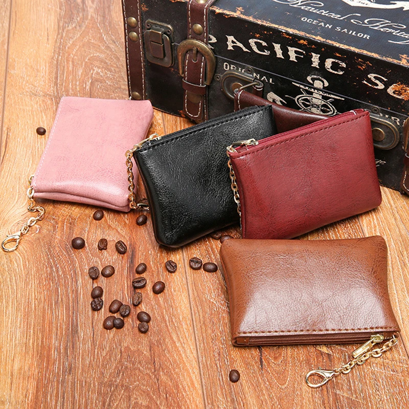 Women PU Coin Purse Oil Wax Skin Pattern Coin Wallet Simple Zipper Change Purse With Keychain Solid Color Earphone Organizer NEW
Women PU Coin Purse Oil Wax Skin Pattern Coin Wallet Simple Zipper Change Purse With Keychain Solid Color Earphone Organizer NEW