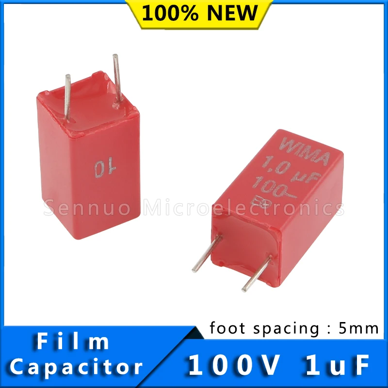 5/10 шт., новые немецкие плёночные конденсаторы WIMA MKS2 100 в мкФ 100 в 105 шаг 5 мм аудио бесконечный конденсатор MKS2D041001K00KO00
5/10 шт., новые немецкие плёночные конденсаторы WIMA MKS2 100 в мкФ 100 в 105 шаг 5 мм аудио бесконечный конденсатор MKS2D041001K00KO00
