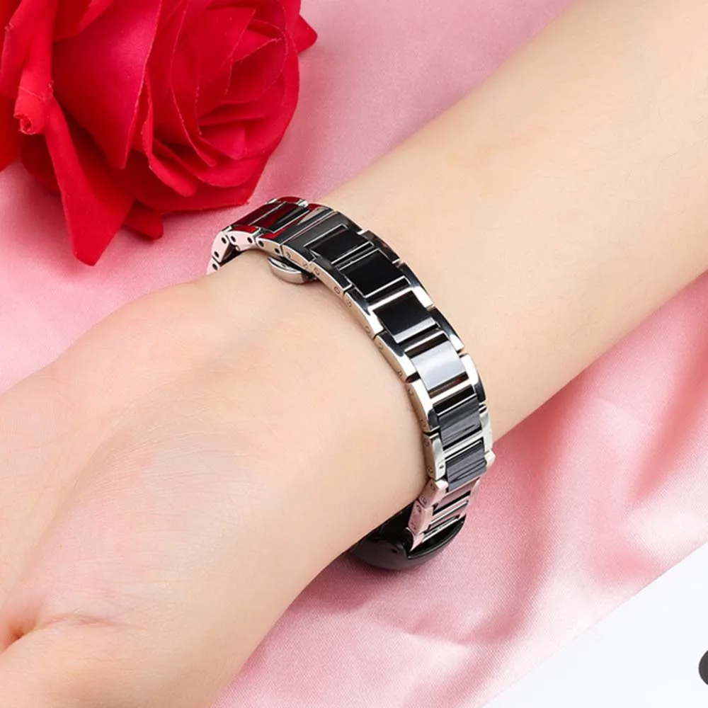 Men Women Smart Watch Strap for Xiaomi Mi Band 3/4 5/6 Ceramic Wristband Accessories Fashion Bracelets Watchband Replaceable
Men Women Smart Watch Strap for Xiaomi Mi Band 3/4 5/6 Ceramic Wristband Accessories Fashion Bracelets Watchband Replaceable