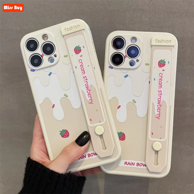 Strawberry Milk Wrist Strap Liquid Silicone Case for Oneplus 9R 9 Pro Nord CE 5G A93 5G Nord 2 9RT 10 Pro Nord 2T N20 5G Cover
Strawberry Milk Wrist Strap Liquid Silicone Case for Oneplus 9R 9 Pro Nord CE 5G A93 5G Nord 2 9RT 10 Pro Nord 2T N20 5G Cover