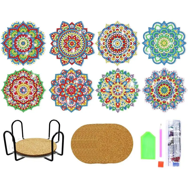Coaster DIY Diamond Art Painting Coasters Set 8Pcs/set Coaster Diamond Art Kits With Holder For Adults Beginner
Coaster DIY Diamond Art Painting Coasters Set 8Pcs/set Coaster Diamond Art Kits With Holder For Adults Beginner