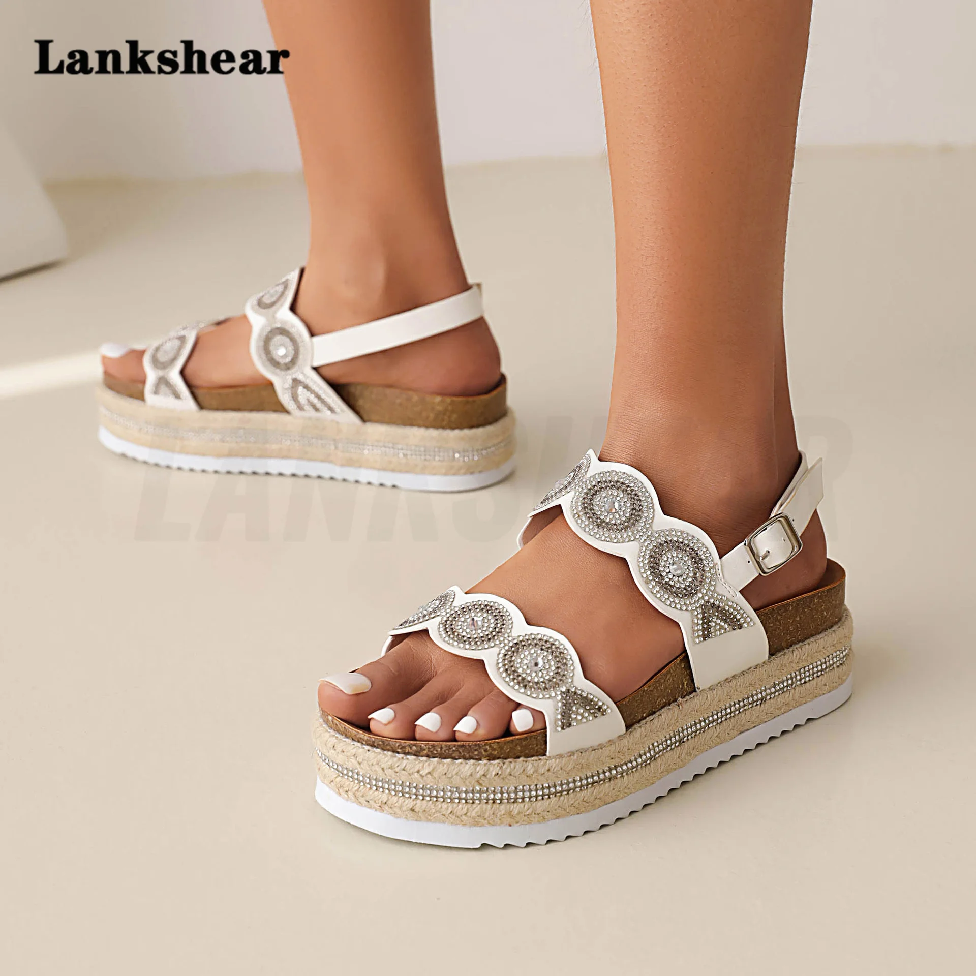 Women's Gladiator Sandal Straw Thick-Soled Beach Causal Sandals Flat Luxury Brand Thick Bottom Buckle Sandals for Women's Sandal
Women's Gladiator Sandal Straw Thick-Soled Beach Causal Sandals Flat Luxury Brand Thick Bottom Buckle Sandals for Women's Sandal