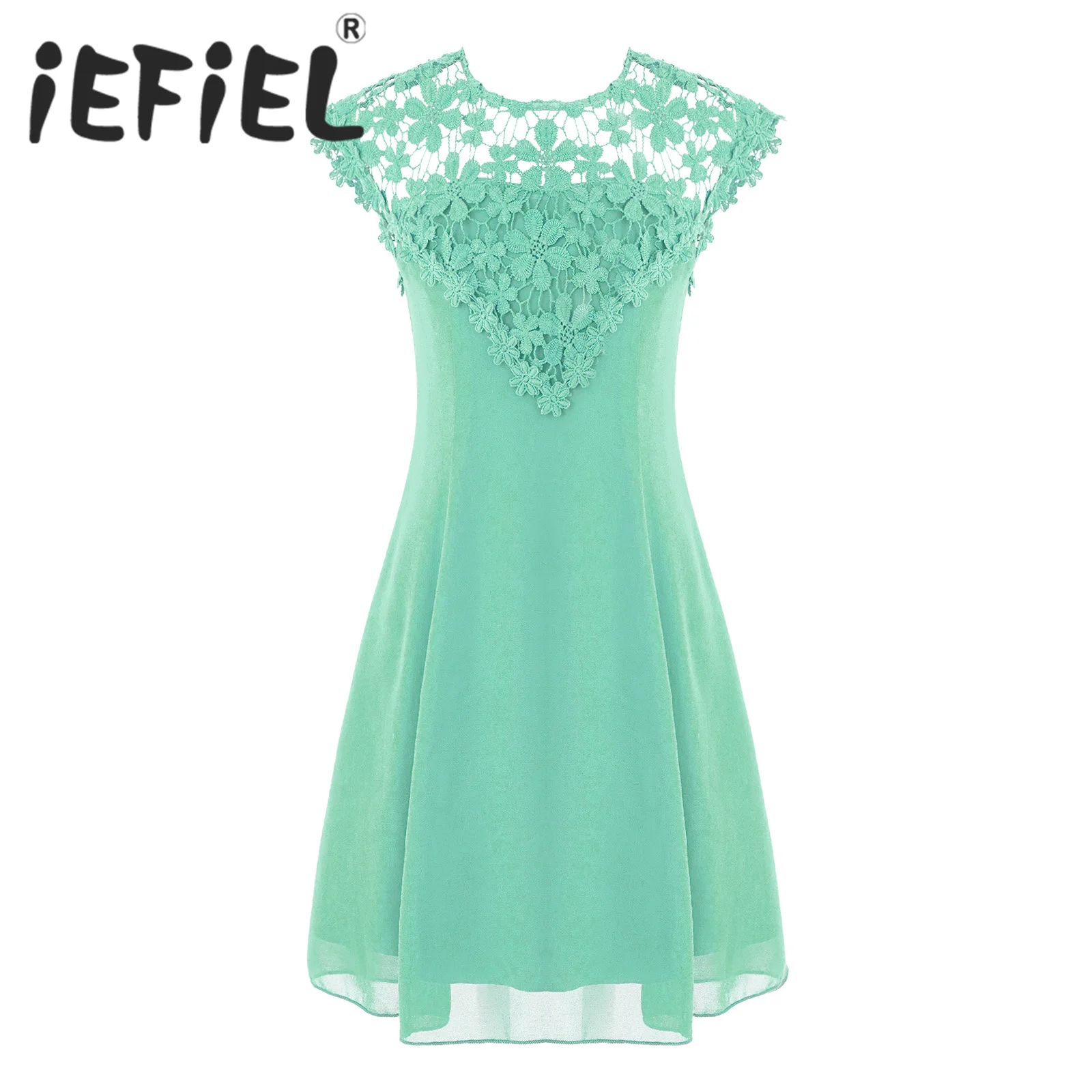 Kids Girls Chiffon Summer Dress Floral Lace Patchwork Birthday Party Dress Cap Sleeves Princess Dress for Wedding Bridesmaid
Kids Girls Chiffon Summer Dress Floral Lace Patchwork Birthday Party Dress Cap Sleeves Princess Dress for Wedding Bridesmaid