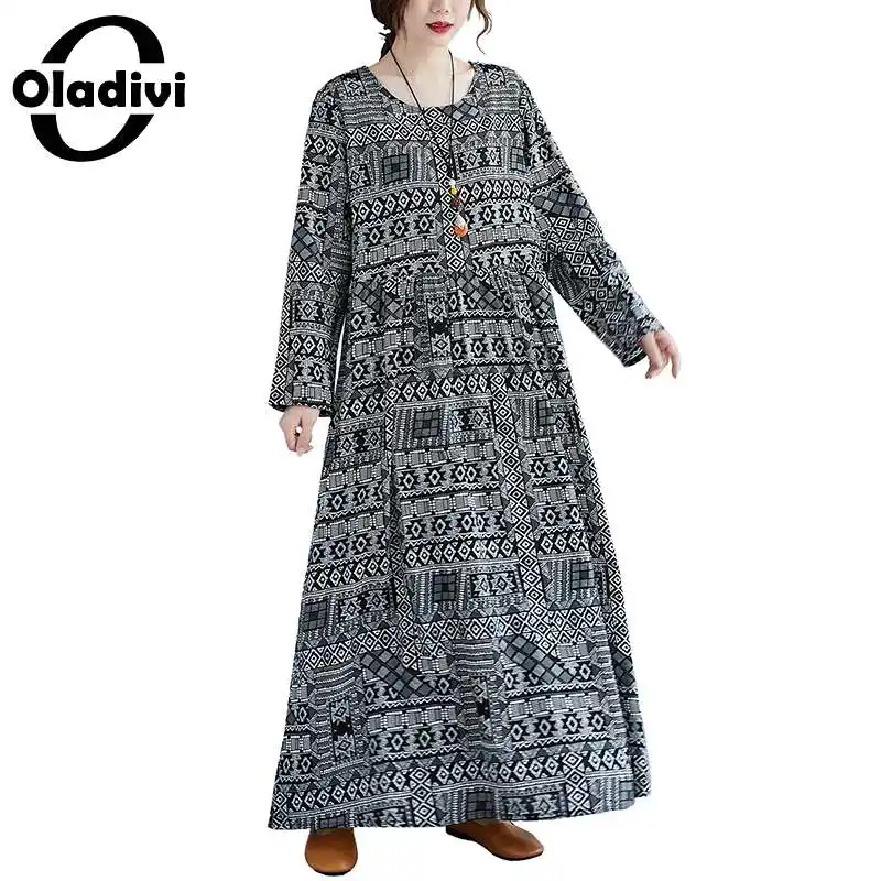 Oladivi женская одежда большого размера, модные богемные платья с принтом, женское праздничное длинное платье-макси в стиле бохо, Весенняя туни...
Oladivi женская одежда большого размера, модные богемные платья с принтом, женское праздничное длинное платье-макси в стиле бохо, Весенняя туни...