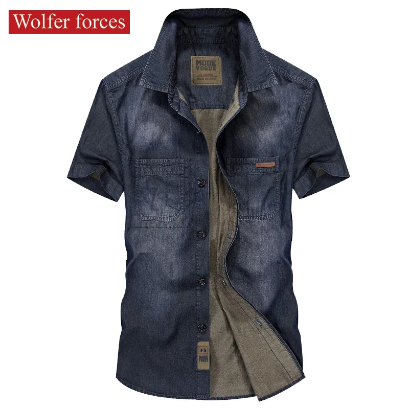 Men's Fashionable Denim Shirt 2022 Summer Short Sleeve Shirt Hawaiian Beach Social Shirt Designer Clothes Luxury Custom Cardigan
Men's Fashionable Denim Shirt 2022 Summer Short Sleeve Shirt Hawaiian Beach Social Shirt Designer Clothes Luxury Custom Cardigan