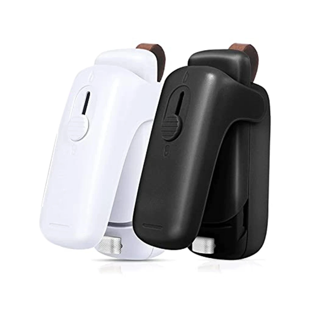 2-Pack Bag Sealer Mini,Handheld Bag Heat Vacuum Sealer, 2 In 1 Heat Sealer & Cutter Portable Bag Resealer (White+Black) 
2-Pack Bag Sealer Mini,Handheld Bag Heat Vacuum Sealer, 2 In 1 Heat Sealer & Cutter Portable Bag Resealer (White+Black)