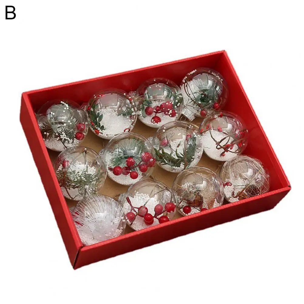 12Pcs Hanging Balls Exquisite Xmas Balls Christmas Clear Baubles Ornament
12Pcs Hanging Balls Exquisite Xmas Balls Christmas Clear Baubles Ornament