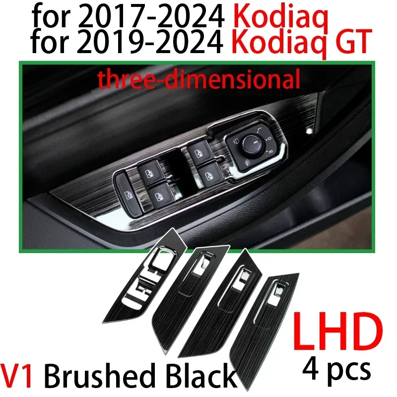 Чехлы на панели управления переключателем окна автомобиля, совместимые с Skoda 2017-2024 Kodiaq 2019-2024 Kodiaq GT, аксессуары для интерьера (для LHD)
Чехлы на панели управления переключателем окна автомобиля, совместимые с Skoda 2017-2024 Kodiaq 2019-2024 Kodiaq GT, аксессуары для интерьера (для LHD)