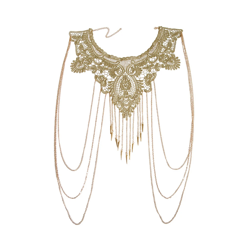 Womens Products Metal And Lace Body Chain - Showcase Unique Beauty And The Multi-level Design Makes You More Charming And
Womens Products Metal And Lace Body Chain - Showcase Unique Beauty And The Multi-level Design Makes You More Charming And