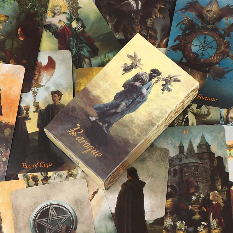 1 Set Baroque Tarot English Version Guide Card Game Board Game Fortune Telling Card Game For party
1 Set Baroque Tarot English Version Guide Card Game Board Game Fortune Telling Card Game For party